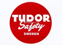 Aufkleber Batterie Tudor Safety