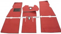 Teppichsatz PV 544 Velour rot