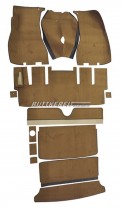 Teppichsatz 1800 E 1970-71 braun-beige