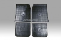 Gummimattensatz AZ schwarz mit Logo/ 4 Stück