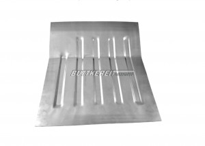 Bodenblech AZ hinten links / Teilabschnitt ohne Mulde