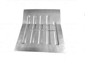 Bodenblech AZ hinten rechts / Teilabschnitt ohne Mulde