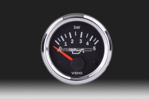 Öldruckanzeige VDO  0-5 bar /  mit Chromring