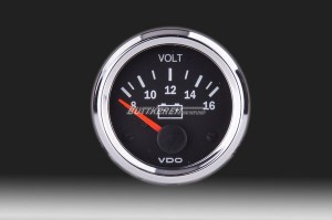 Voltmeter VDO / 12 Volt mit Chromring