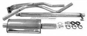 Auspuffsatz 220 Sport / 2-fach EDELSTAHLSimons