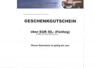 Geschenkgutschein 50 EUR