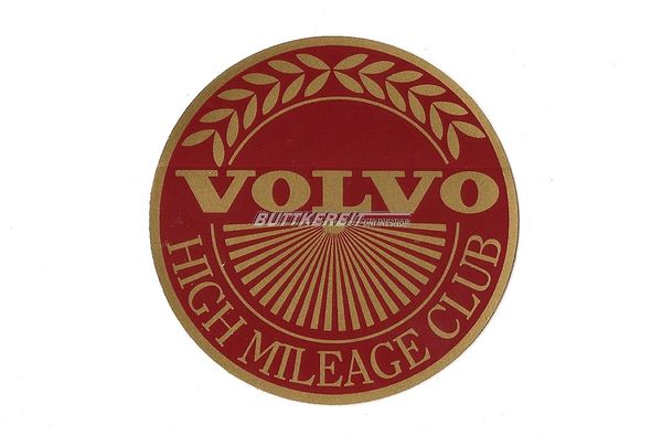 Aufkleber Volvo high mileage club
